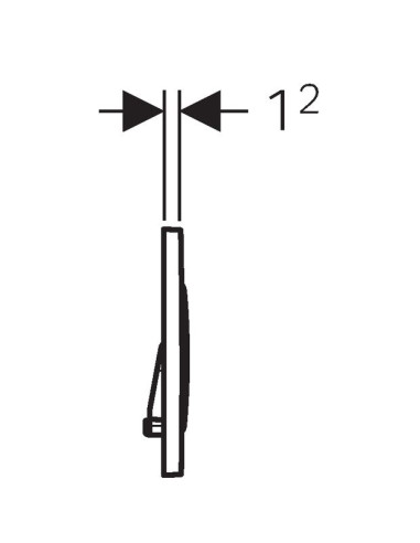 Geberit poda skalošanas poga Sigma 20 115.882.KJ.1