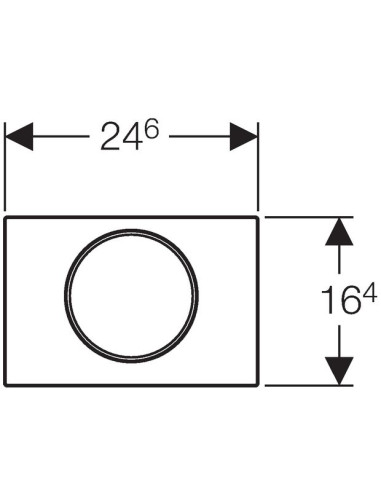 Geberit poda skalošanas poga Sigma 10 115.758.KH.5