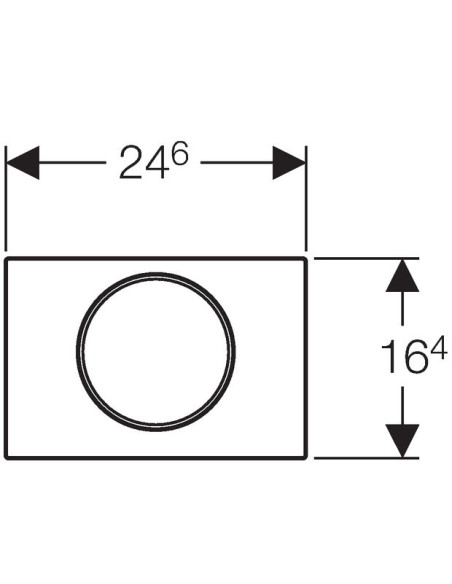 Geberit poda skalošanas poga Sigma 10 115.758.KH.5