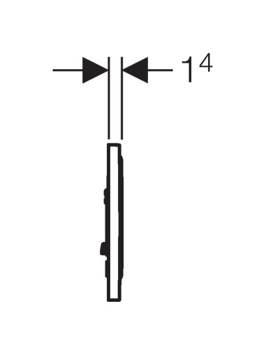 Geberit poda skalošanas poga Sigma 10 115.758.KH.5