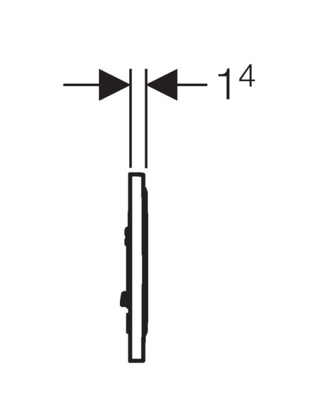Geberit poda skalošanas poga Sigma 10 115.758.KH.5