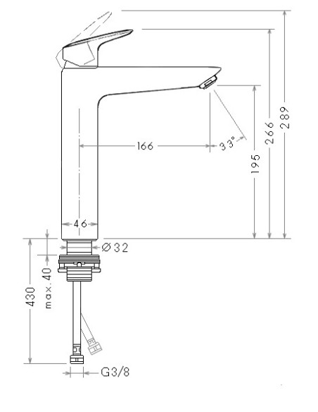 Hansgrohe izlietnes jaucējkrāns Logis 71091000