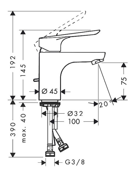 Hansgrohe izlietnes jaucējkrāns Logis E 71160000