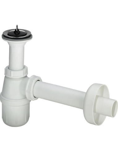 Pudeļsifons ar izplūdi 11/4"x32, balts