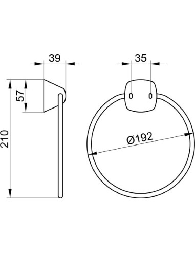 Keuco dvieļu turētājs City.2 02721
