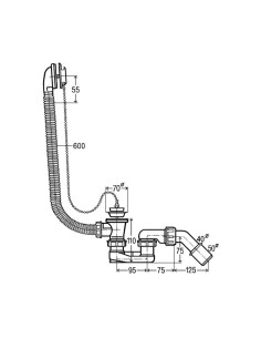Vannas sifons 11/2x40/50 2