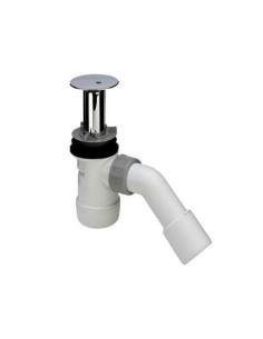 Dušas sifons Duoplex ar hromētu pārplūdi 75x90x40/50