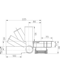Urināla sifons DN50 2