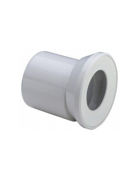 WC pieslēggabals ar ekscentra uzmavu Ø110mm, 255mm garumā balts