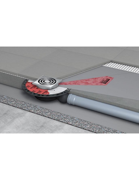 TECEdrainpoint S 112 traps ar resti NT, horizontāls, DN50