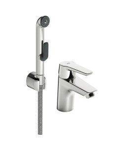 SAGA izlietnes maisītājs ar bidettu 3/8", hroms