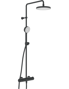 Nova Lietus dušas sistēma ar termostatu, 1 režīms, melna