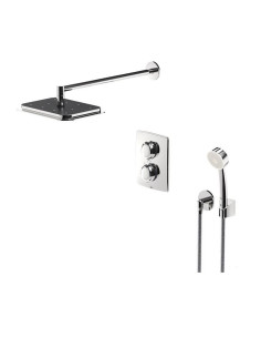 OPTIMA dušas sistēmas zemapmetuma galva, dušas termostāts