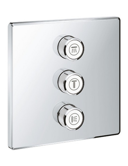 Grohtherm SmartControl 29127000 dušas virsapmetuma daļa, 3 režīmi, hroms - 1