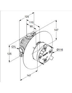 Slēptā daļa Kludi Flexx box DN20  88011 2