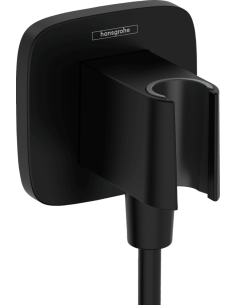 Dušas izvads ar dušas galvas turētāju Fixfit Q, matēts melns