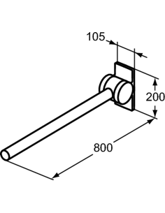 Ideal Standard Contemporary 21 paceļamais roku balsts... 2