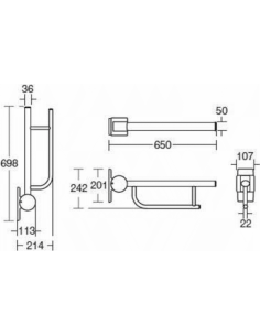 Ideal Standard Contour 21 paceļams balsts, cilvēkiem ar... 2