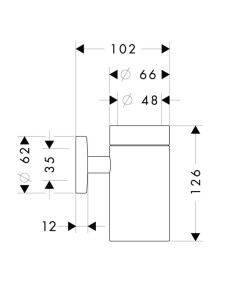 Logis glāzes turētājs, hroms 2