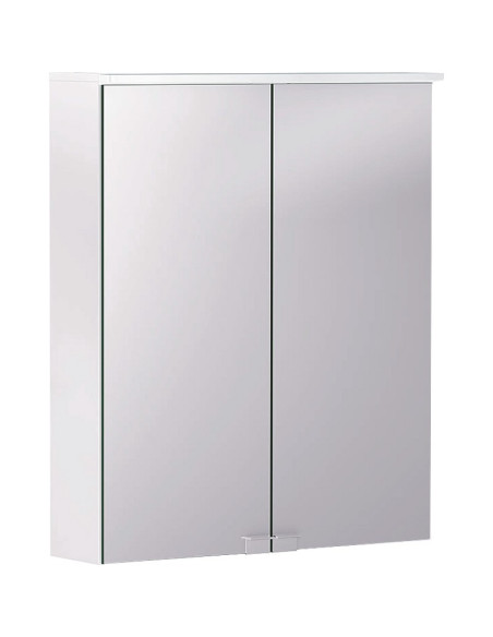 Spoguļa skapis Option Basic ar apgaismojumu, divas durvis 60x67.5