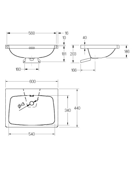 KWC Professional  Suvas saimniecības izlietne 600x440x146