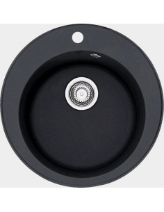 Apaļa Tectonite® izlietne ar ventili 3½", Carbon