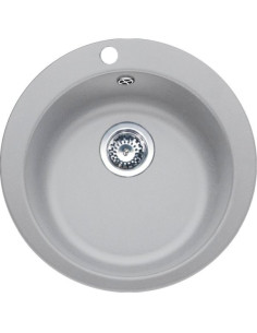 Apaļa Tectonite® izlietne ar ventili 3½", Titanium