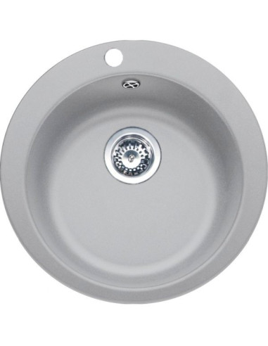 Apaļa Tectonite® izlietne ar ventili 3½", Titanium