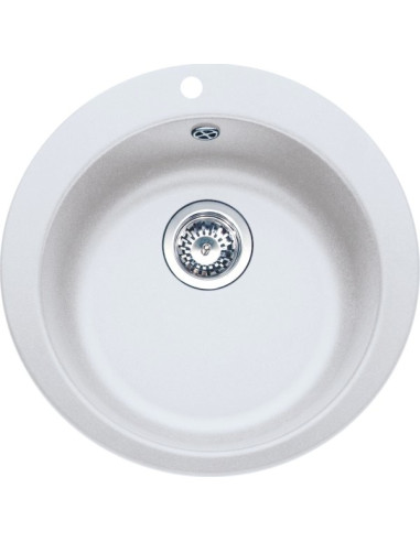 Apaļa Tectonite® izlietne ar ventili 3½",...