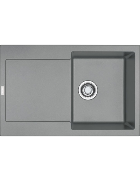 MRG 611 ar PopUp ventili 3½", abpusēja, Fragranit+, 78 x 50 cm, Pelēka