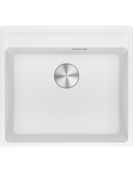MRG 610-52 A fragranīta izlietne ar manuālu 3 1/2'' ventīli, 560x510mm, balta