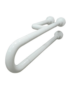 Invalīdu rokturis fiksēts 60cm kreisais NT balts