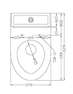 WC brīvi stāvošs ar tvertni 680x370x620, NT glancēts 2