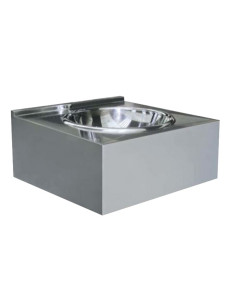 Nrūsējošā tērauda izlietne, 550x550mm