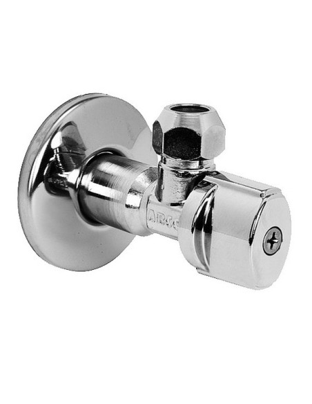 Stūra pieslēgventīlis 1/2"x10mm x3/8", hromēts, A-80 NovaMac Anticalc ARCO