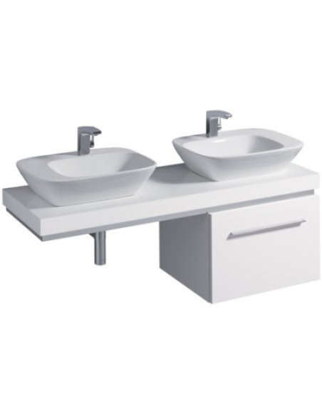 Keramag SILK L keramiskā izlietne 580x428mm, balta 121650-000 Keramag SILK L keramiskā izlietne 580x428mm, balta 121650-000