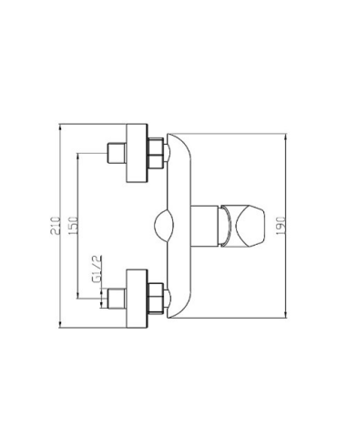 Dušas krāns bez komplekta MG-2440, VENTA