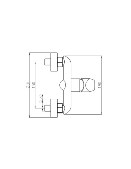Dušas krāns bez komplekta MG-2440, VENTA