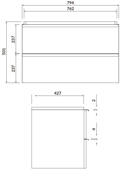 Cersanit izlietnes skapītis Virgo 80 balts 0276002 Cersanit izlietnes skapītis Virgo 80 balts 0276002