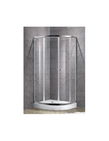 Shower cubicle with tray 80x80 semicirc., FLORY - 4