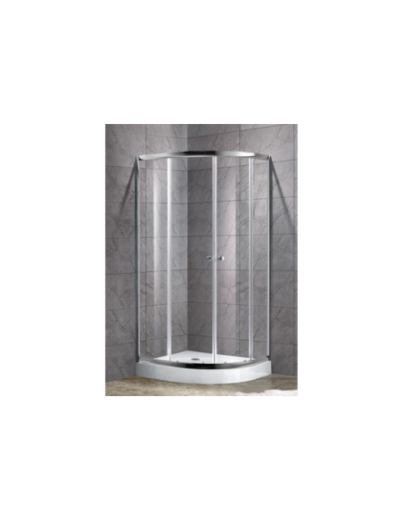 Shower cubicle with tray 80x80 semicirc., FLORY - 4