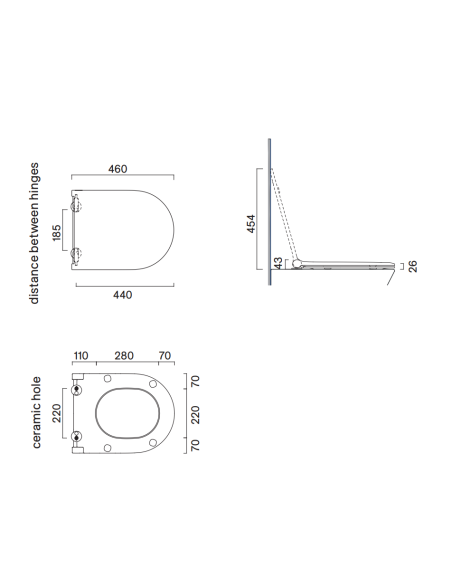 Catalano Sfera 50/Zero 50 slim poda vāks ar soft-close 46x35cm, glossy white - 4