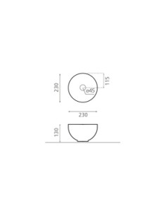 Bathco  keramiskā virsmas izlietne Mini Lys 2