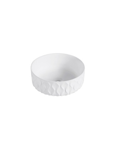 Bathco  keramiskā virsmas izlietne Sand Waves 360*165 mm, mat white