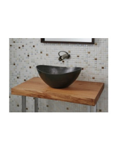 Bathco  metāla izlietne Begur Rustic, anthracite 2