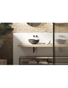 Bathco  metāla izlietne Ribera, anthracite 2