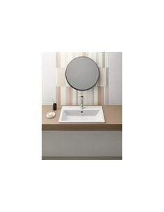 KUBE X keramikas izlietne 58,5 x 40,5 cm, iebūvējama, balta ExtraGlaze 2