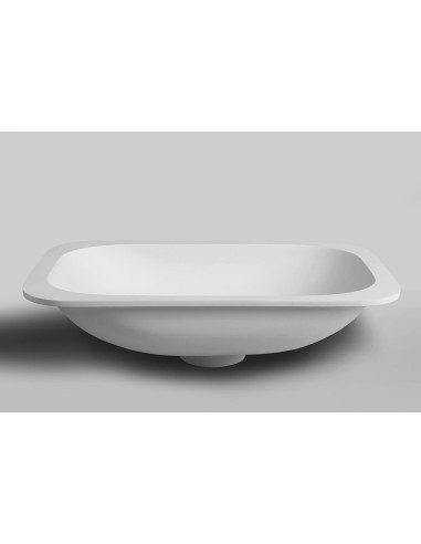 IMPALA undercounter sink 67.2 x 35.5 cm, Rockstone, matt white - 4