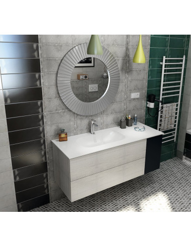 IMPALA undercounter sink 67.2 x 35.5 cm, Rockstone, matt white - 6