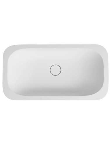 IMPALA undercounter sink 67.2 x 35.5 cm, Rockstone, matt white - 7